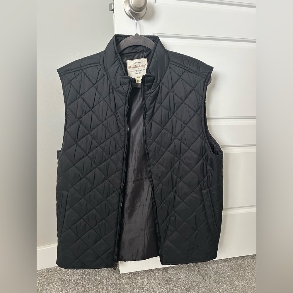 Weatherproof Black Quilted Vest